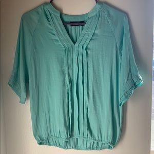 📍Sea Foam Ruffled Blouse